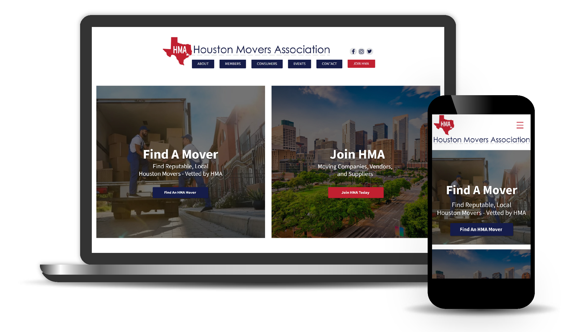 Houston Movers Association website